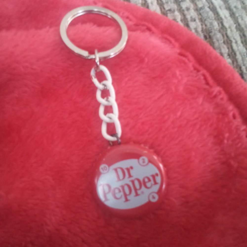 NWT DR. PEPPER HANDMADE KEY CHAIN